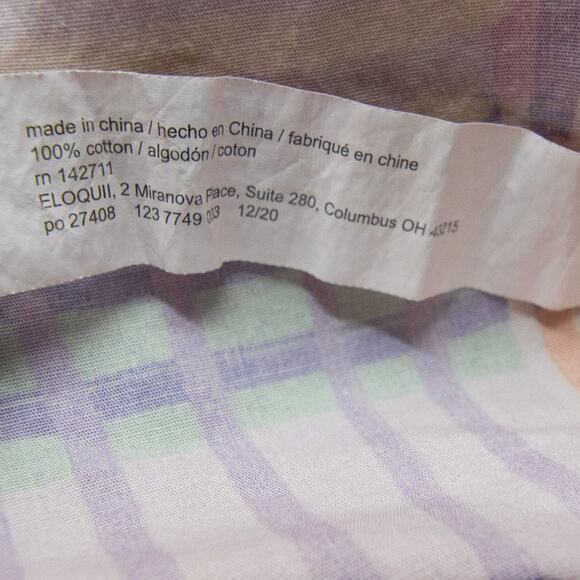 Eloqui Shift Dress‎ Smocked Bodice Empire Gathered Color Block Midi plus size 20 - Picture 14 of 14